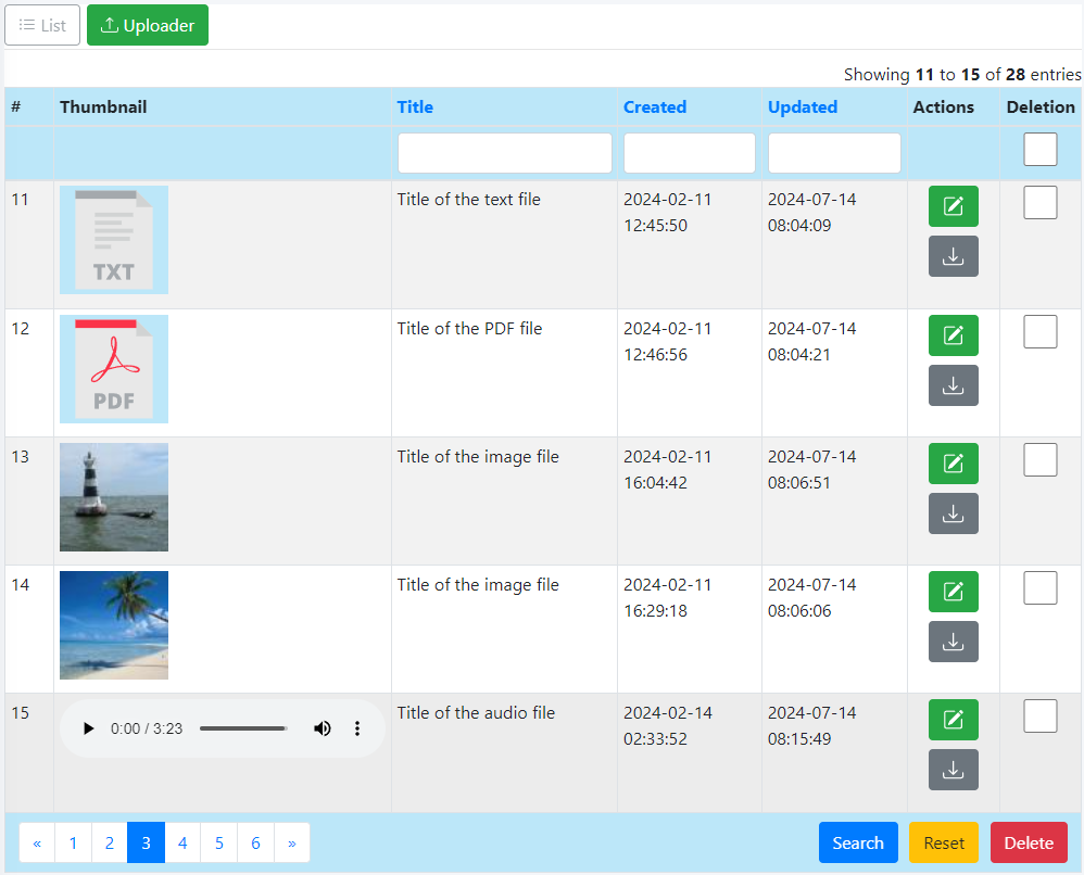 File list manager