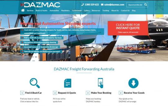 DAZMAC. Судовые перевозки автомобилей, лодок, яхт и других транспортных средств